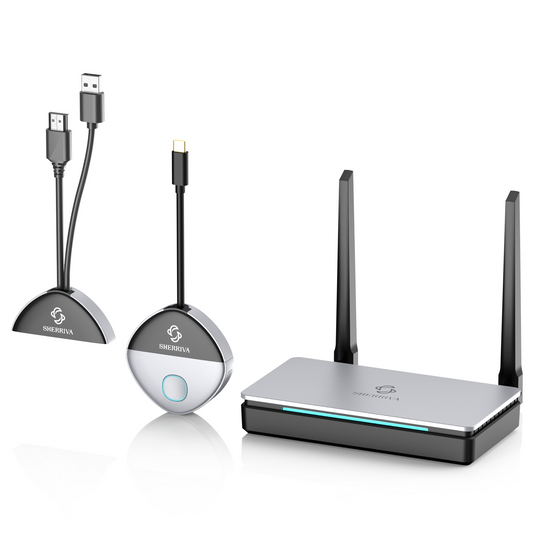 Wireless HDMI & USB-C Transmitter/Receiver - 0.05s Ultra-Low Latency, 328ft Range, No Wi-Fi or App Needed
