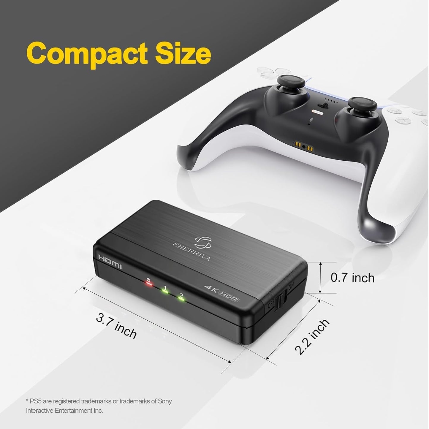 4K HDMI Splitter 1 in 2 Out – 4K@60Hz, 1080p@240Hz, HDMI 2.0