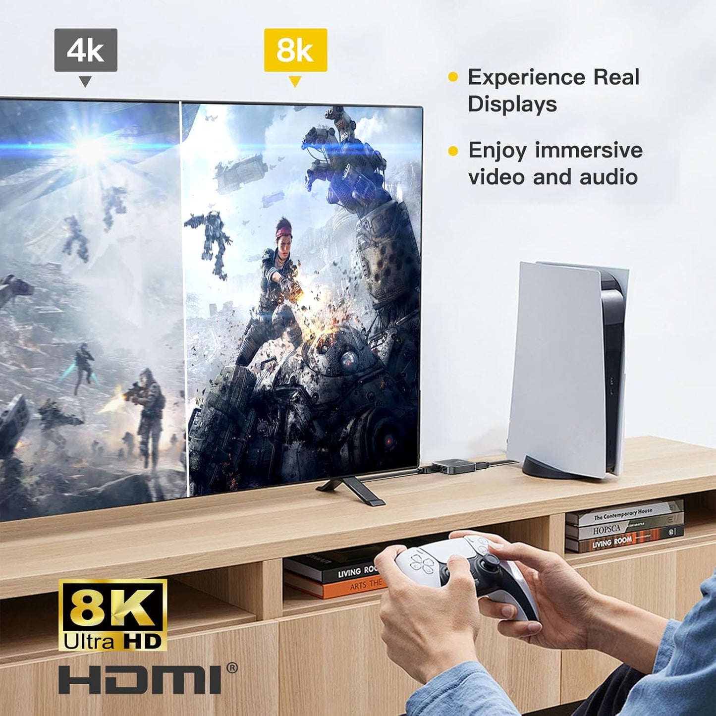 10K 8K HDMI Switch – 2 in 1 Out, Bi-Directional, 8K@60Hz, 4K@240Hz