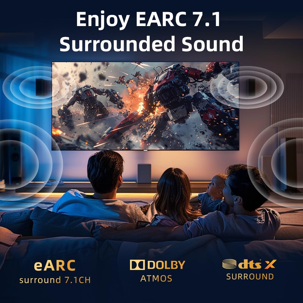 Enjoy EARC 7.1 Surrounded Sound
