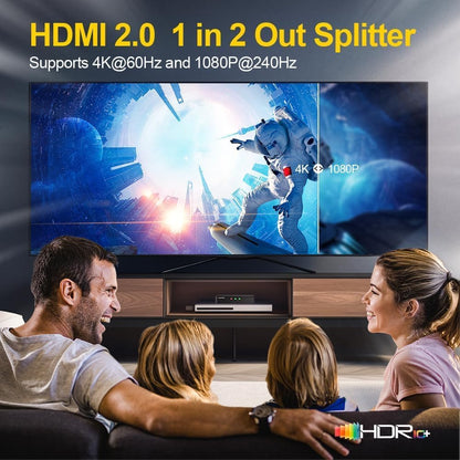 HDMI 2.0 1 in 2 out 4K splitter