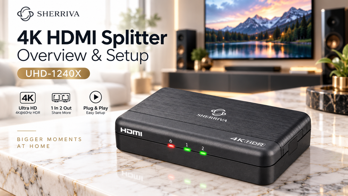 Load video: The 4K HDMI Splitter Overview &amp; Setup.