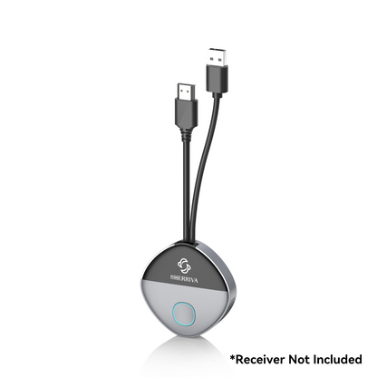 Wireless HDMI for Screen Sharing | USB-C & HDMI Dual Input | No Wi-Fi or App Needed | Plug & Play